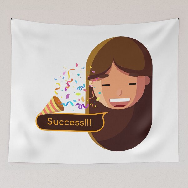 Item preview, Success! | Funny Creative Girl Sticker designed and sold by Creatory.studio.