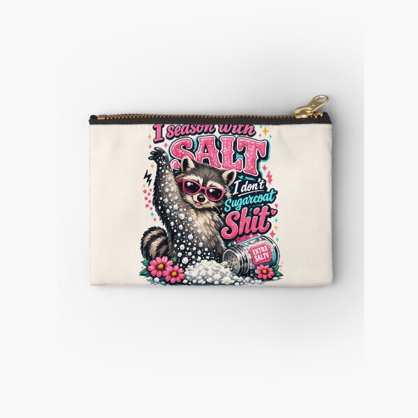 Item preview, Funny Sarcastic Raccoon - I Season With Salt, I Don't Sugarcoat Shit designed and sold by legendaryskins.