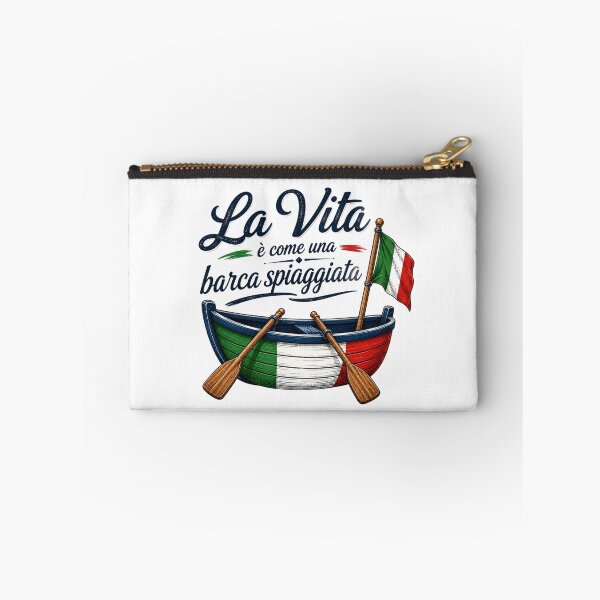 Item preview, La Vita è Come una Barca Spiaggiata – Vintage Italian Rowboat with Italian Flag designed and sold by RipantinaFantasy .