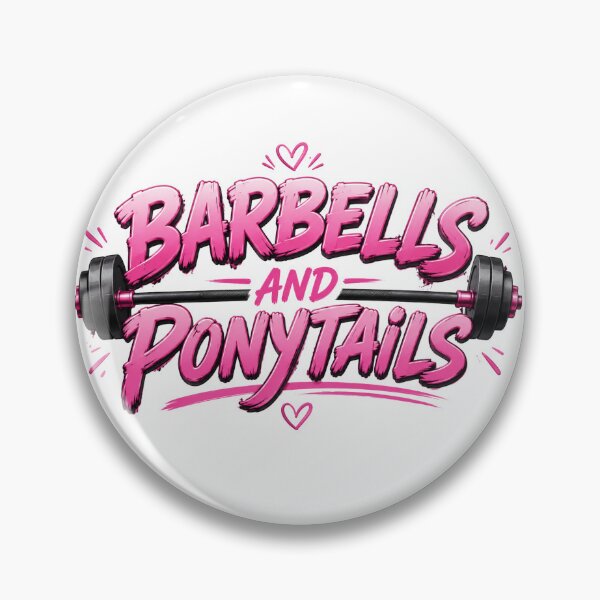 Item preview, Barbells and Ponytails – Cute Fitness Gym Design for Strong Women Weightlifting Graphic designed and sold by Barrouhou56789.
