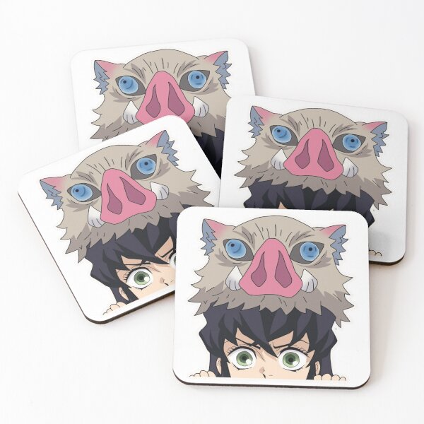 Item preview, Boar Mask Beast Breathing Chibi Anime Artwork designed and sold by rythnazorsylli.