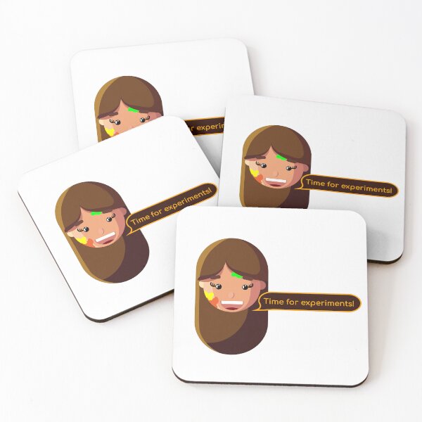 Item preview, Time for Experiments! | Funny Creative Girl Sticker designed and sold by Creatory.studio.