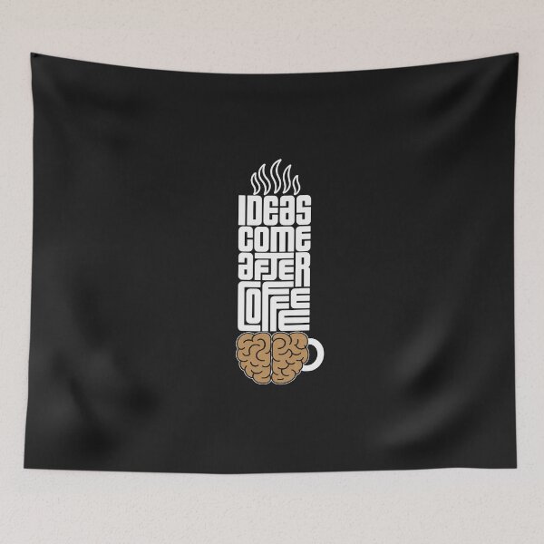 Item preview, IDEAS COME AFTER COFFEE designed and sold by OskarTrendz.