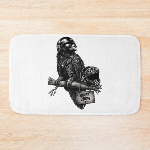 Item preview, Biker Crow | Cool Motorcycle Bird Illustration designed and sold by NucciCollective.