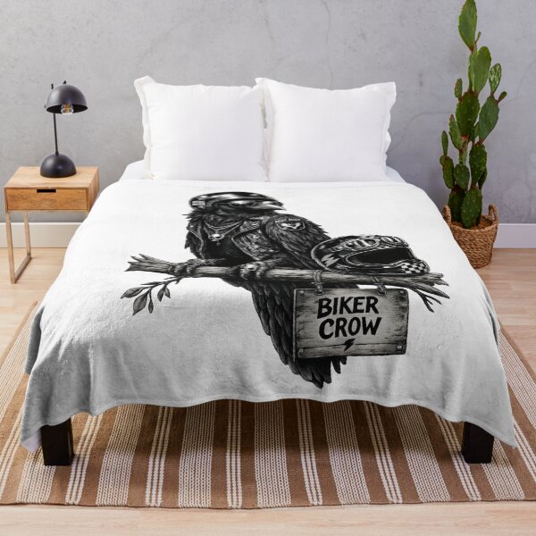 Item preview, Biker Crow | Cool Motorcycle Bird Illustration designed and sold by NucciCollective.