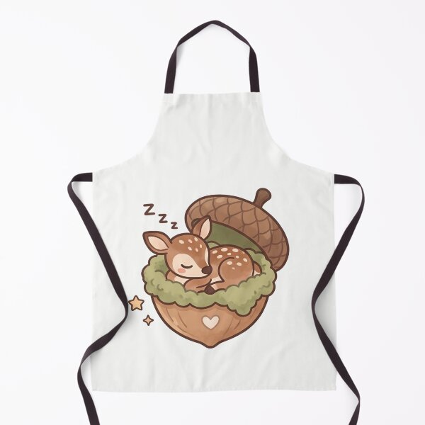 Item preview, Kawaii Sleepy Deer in Acorn Art designed and sold by RADesignHub.