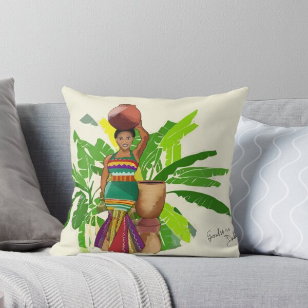 Item preview, African woman with pot on her head designed and sold by DARKOENT.