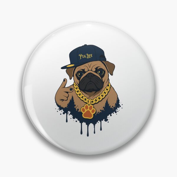 Item preview, Pug Life — Pug in Rap Chain Animal-pun Humor designed and sold by MOSIDRIP™.
