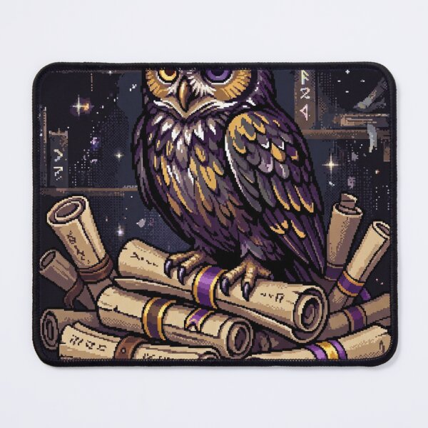 Item preview, I Know Things I'm Not Telling - Cryptic Owl Pixel Art designed and sold by Arobinoz.