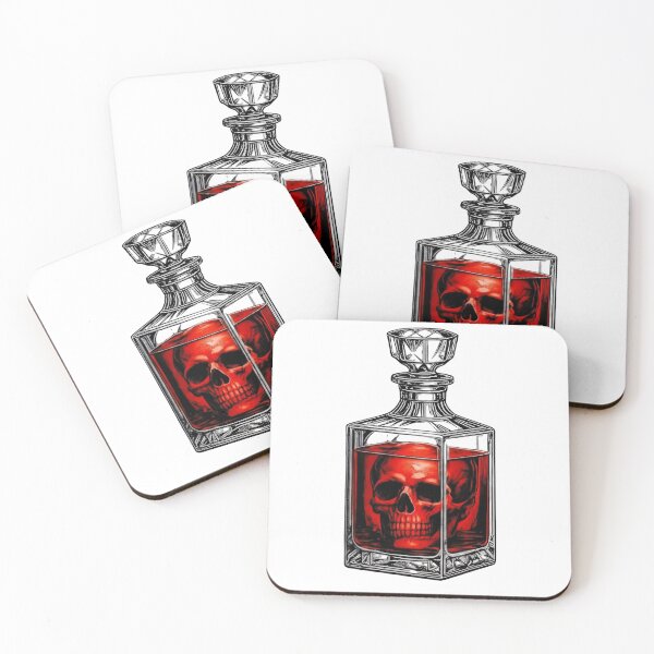 Item preview, Blood Red Skull Elixir In Crystal Decanter designed and sold by Munib320.