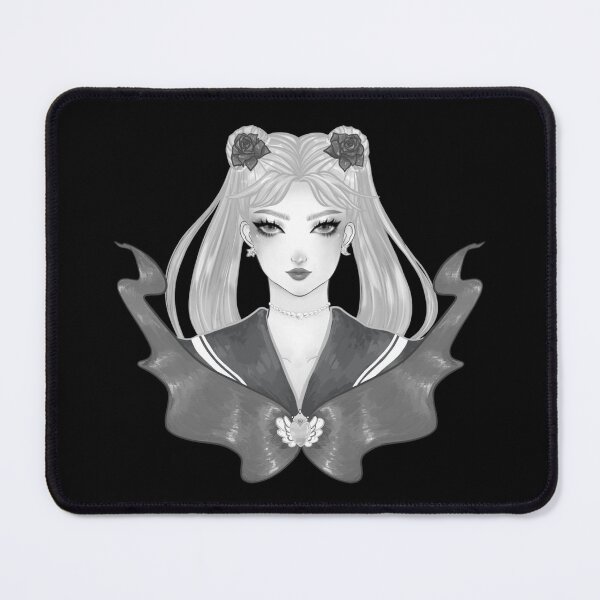 Item preview, Celestial Girl Portrait Digital Artwork, Black and White Aesthetic Decor & Stationery designed and sold by SpringTeaDesigns.