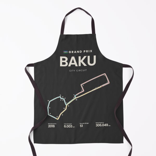 Item preview, Baku City Circuit | Azerbaijan Grand Prix Motorsports Circuit Map designed and sold by archetype prints.