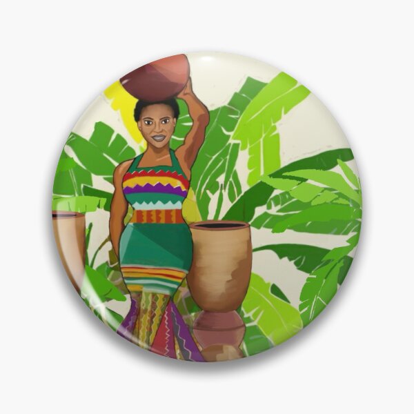 Item preview, Woman carrying a pot on her head designed and sold by DARKOENT.
