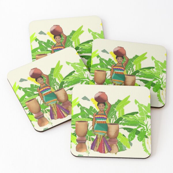 Item preview, Woman carrying a pot on her head designed and sold by DARKOENT.