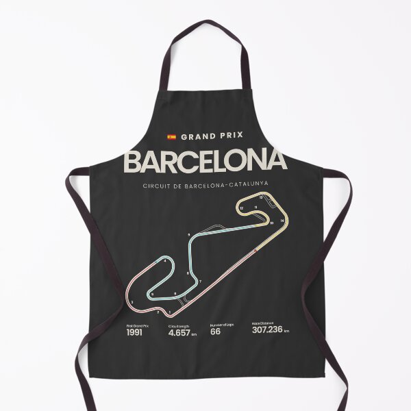 Item preview, Circuit De Barcelona Catalunya | Spanish Grand Prix Motorsports Circuit Map designed and sold by archetype prints.