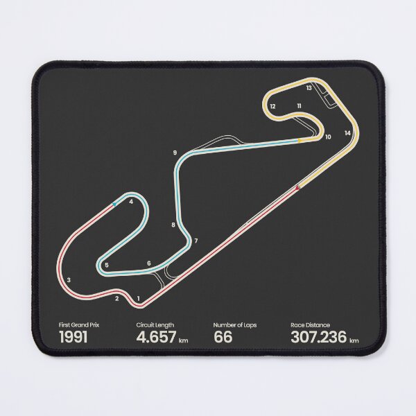 Item preview, Circuit De Barcelona Catalunya | Spanish Grand Prix Motorsports Circuit Map designed and sold by archetype prints.