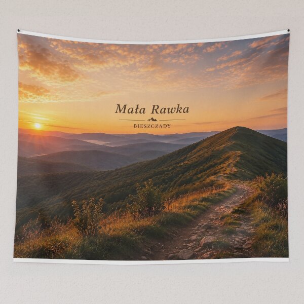 Item preview, Mała Rawka, Bieszczady | Peaceful Mountain Trail in Poland designed and sold by JMDG Studio.