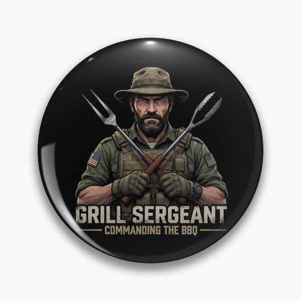 Item preview, Grill Sergeant Commanding the BBQ designed and sold by TshirtsOnline-.