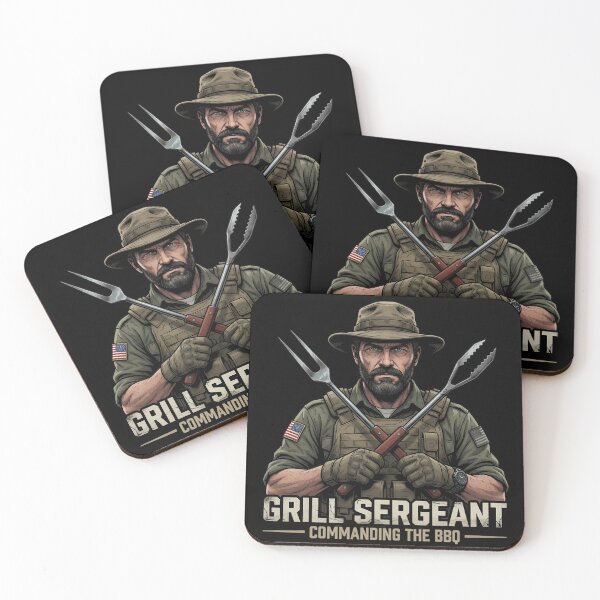 Item preview, Grill Sergeant Commanding the BBQ designed and sold by TshirtsOnline-.