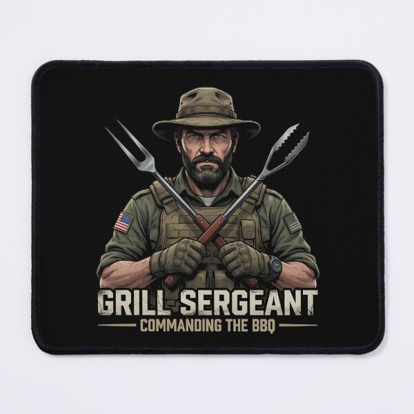 Item preview, Grill Sergeant Commanding the BBQ designed and sold by TshirtsOnline-.