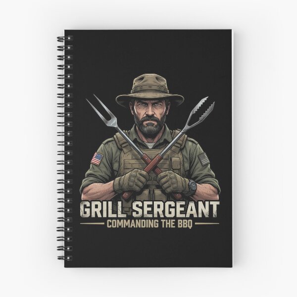 Item preview, Grill Sergeant Commanding the BBQ designed and sold by TshirtsOnline-.