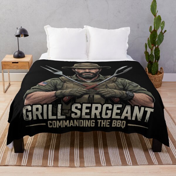 Item preview, Grill Sergeant Commanding the BBQ designed and sold by TshirtsOnline-.