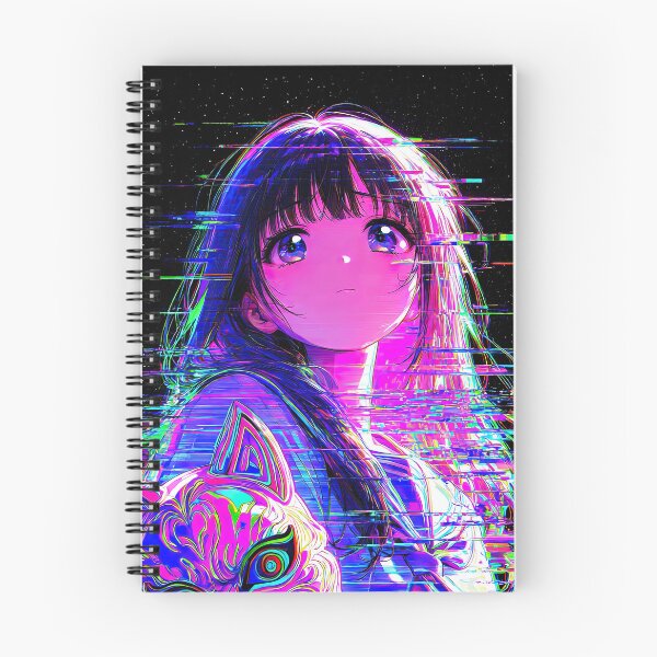 Item preview, Glitch Art Cyberpunk Anime Girl with Psychedelic Mask designed and sold by Sergii Davydenko.