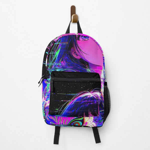 Item preview, Glitch Art Cyberpunk Anime Girl with Psychedelic Mask designed and sold by Sergii Davydenko.