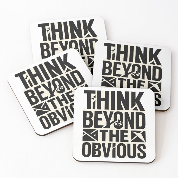Item preview, Think Beyond The Obvious Typography motivation  designed and sold by Rovano.