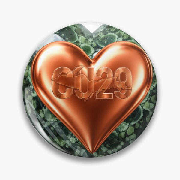 Item preview, CU29 | Copper & Chlorastrolite Michigan Heart designed and sold by FreshWaterWares.