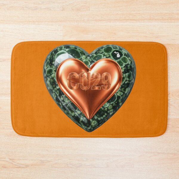 Item preview, CU29 | Copper & Chlorastrolite Michigan Heart designed and sold by FreshWaterWares.