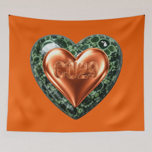 Item preview, CU29 | Copper & Chlorastrolite Michigan Heart designed and sold by FreshWaterWares.