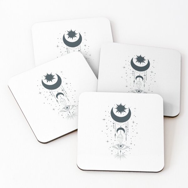 Item preview, Mystical Sun and Crescent Moon All Seeing Eye Witchy Tarot designed and sold by Krasnovaovaova.