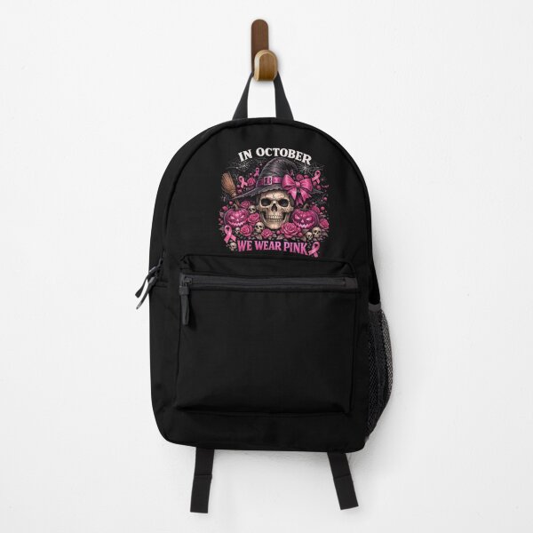 Item preview, In October We Wear Pink – Halloween Breast Cancer Awareness Design designed and sold by RIOT SUPPLY CO.