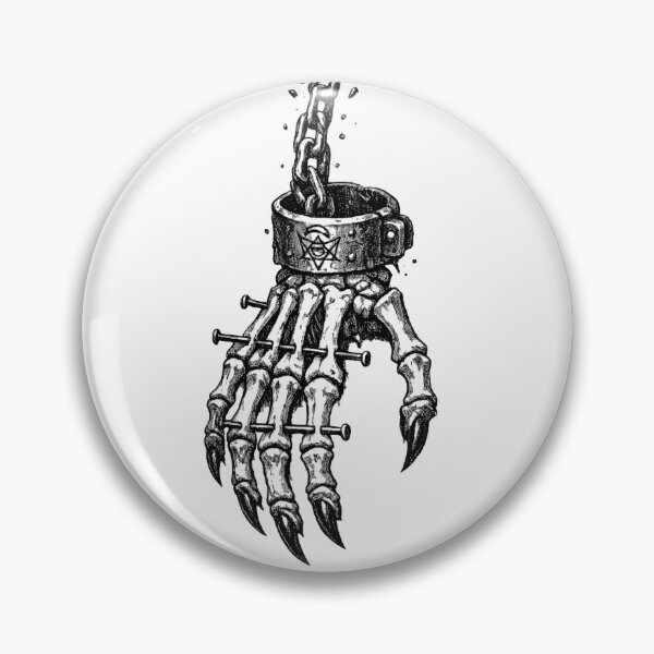 Item preview, Broken Chains Demon Skeleton Hand Dark Art designed and sold by Munib320.