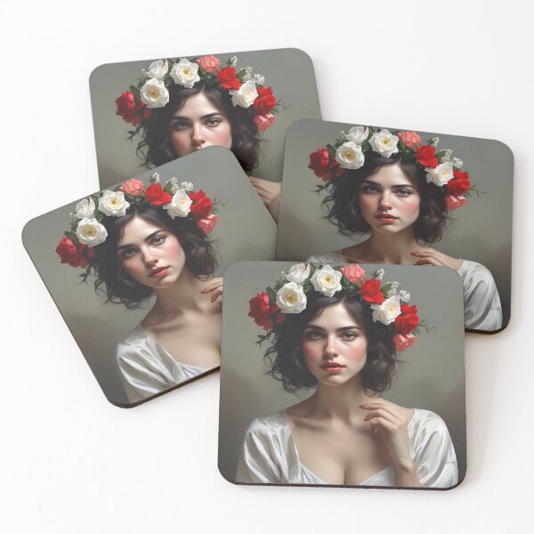 Item preview, Woman with flowers image designed and sold by MK26Designs.