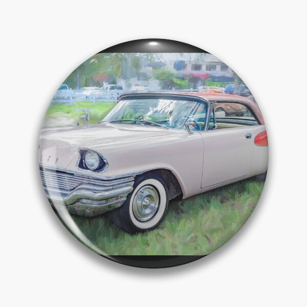 Item preview, 1957 Chrysler Windsor Desert Rose Impressionistic Fine Art Print designed and sold by RichFrancoCars.