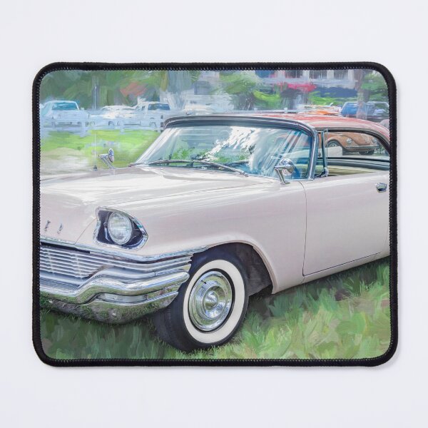 Item preview, 1957 Chrysler Windsor Desert Rose Impressionistic Fine Art Print designed and sold by RichFrancoCars.