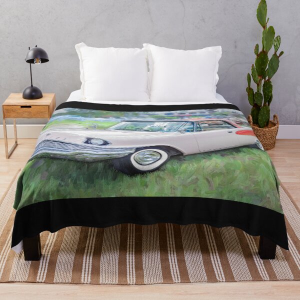Item preview, 1957 Chrysler Windsor Desert Rose Impressionistic Fine Art Print designed and sold by RichFrancoCars.