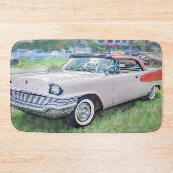 Item preview, 1957 Chrysler Windsor Desert Rose Impressionistic Fine Art Print designed and sold by RichFrancoCars.