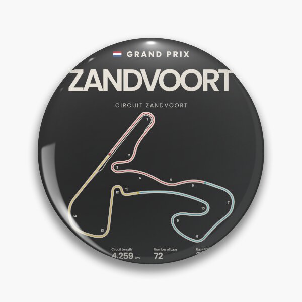 Item preview, Circuit Zandvoort | Dutch Grand Prix Motorsports Map designed and sold by archetype prints.