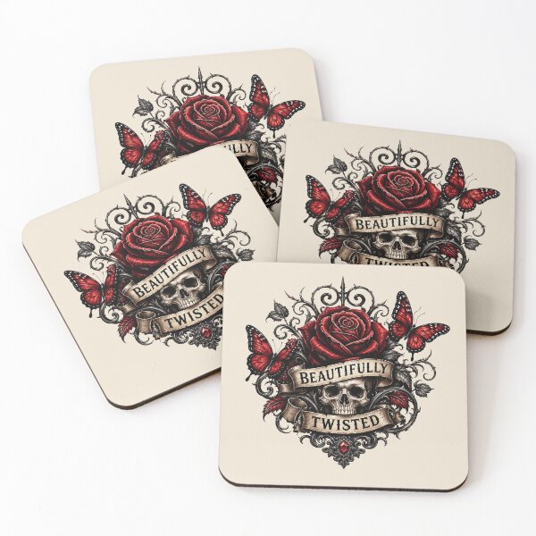 Item preview, Gothic skull and roses designed and sold by FatBirdie.