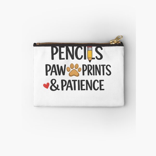 Item preview, Pencils Paw Prints and Patience – Funny Dog Lover Teacher Classroom Design designed and sold by Sahil Randhawa.
