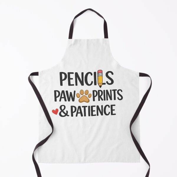 Item preview, Pencils Paw Prints and Patience – Funny Dog Lover Teacher Classroom Design designed and sold by Sahil Randhawa.
