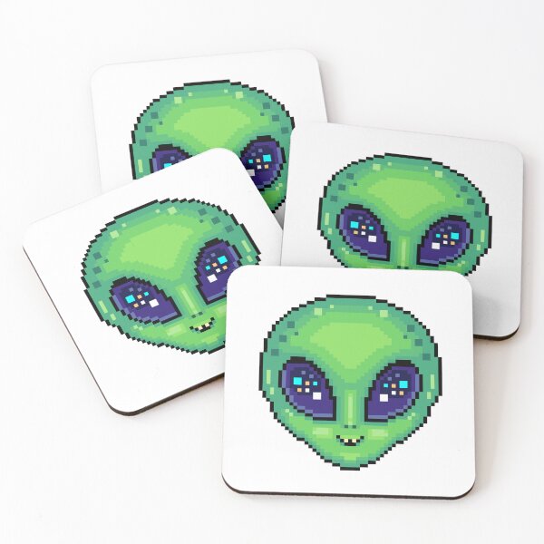 Item preview, Cute Kawaii Pixel Art Alien designed and sold by MMjs826.