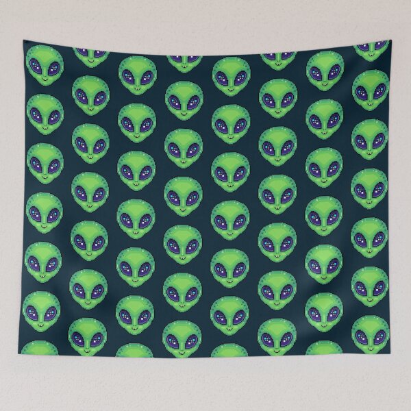 Item preview, Cute Kawaii Pixel Art Alien designed and sold by MMjs826.