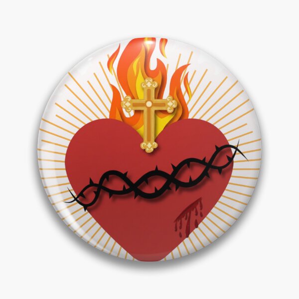 Item preview, The Sacred Heart of Jesus designed and sold by lizzieissorad.