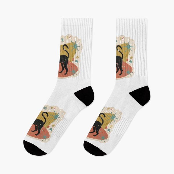 Item preview, Mid-Century Modern Black Cat - Retro Atomic Starburst designed and sold by Mr. Pawsome.