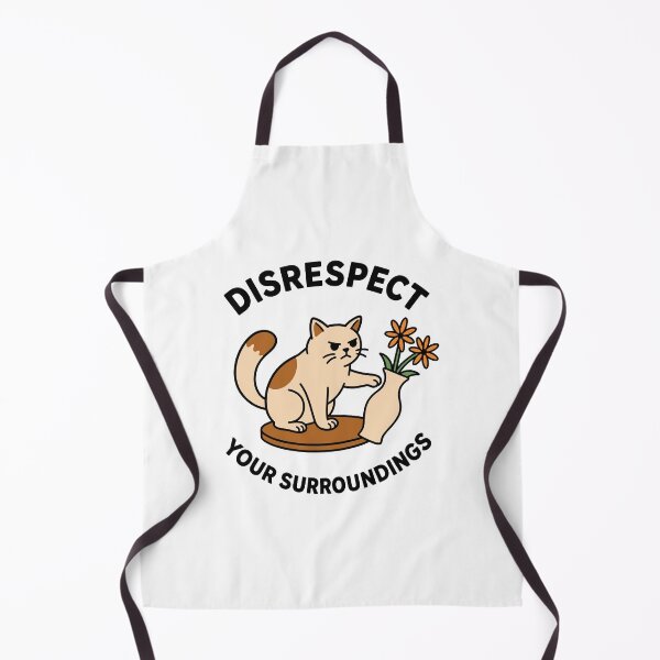 Item preview, Disrespect Your Surroundings Funny Cat Meme Rebel Attitude designed and sold by gunaone-design.
