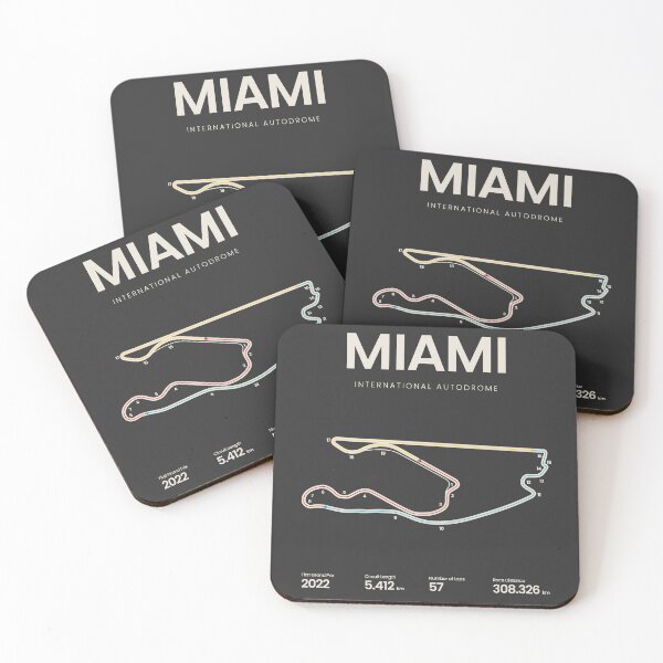 Item preview, Miami International Autodrome | Miami Grand Prix Motorsports Circuit Map designed and sold by archetype prints.